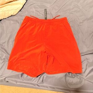 lululemon athletica Bright Orange Men's Athletic Shorts